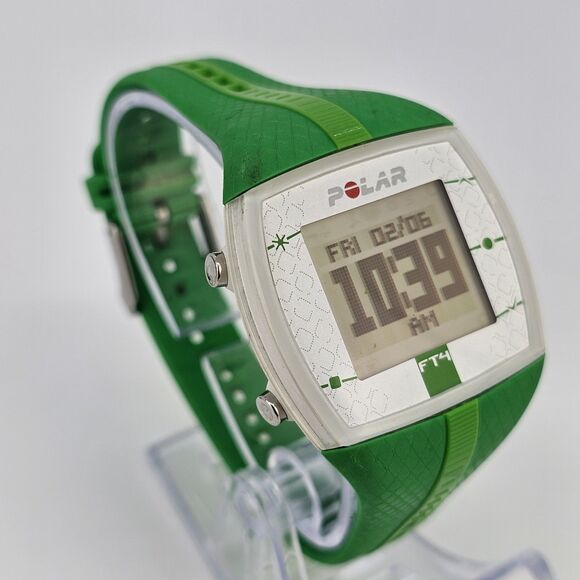 Polar FT4 38MM Digital Watch Unisex Heart Rate Monitor Green New Battery - Picture 3 of 14